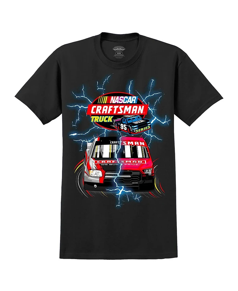 Nascar Men's Black Craftsmen Truck Series Lightning Tri-Blend T-Shirt