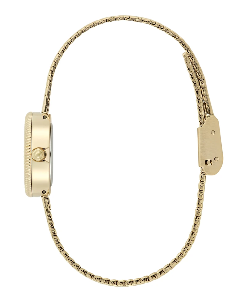 Olivia Burton Women's Finery Gold Tone Stainless Steel Mesh Bracelet Watch, 20mm