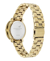 Olivia Burton Women's Moonphase Gold Tone Stainless Steel Bracelet Watch, 34mm