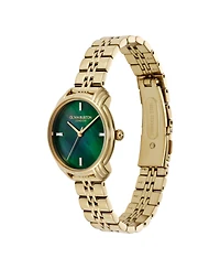 Olivia Burton Women's Art Deco 2.0 Gold Tone Stainless Steel Bracelet Watch, 30mm