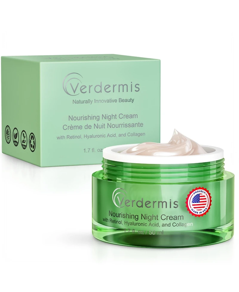 Nourishing Night Cream with Retinol, Hyaluronic Acid, and Collagen