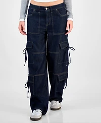Vanilla Star Juniors' Tie-Side Cargo Jeans