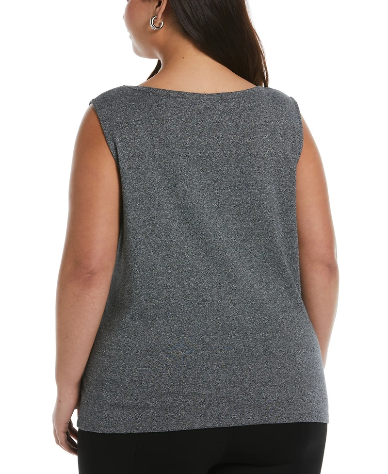 Rafaella Plus Crew Neck Tank Top