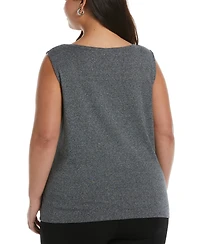 Rafaella Plus Crew Neck Tank Top