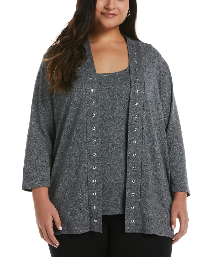 Rafaella Plus Crew Neck Tank Top