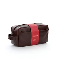 Perry Ellis Portfolio Men's Leather Travel Kit