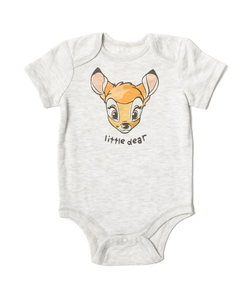Bambi Baby Boys Fleece Pullover Hoodie, Bodysuit and Pants 3 Piece Outfit Set