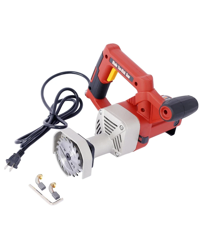 Blade Toe-Kick Saw Three 3-3/8 in. Blades, Flush Cutting Saw, Special Circular Saw for Removing Subfloor or Tiles, Masonr
