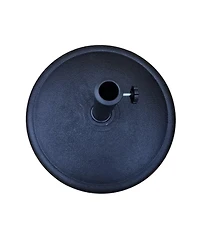 Flynama 8.8 feet Outdoor Aluminum Patio Umbrella, Market Umbrella with 42 pounds Round Resin Umbrella Base