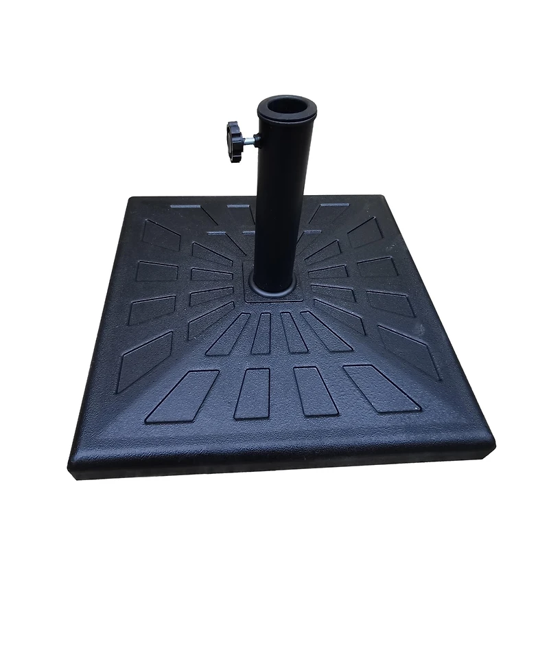 Flynama 8.8 feet Outdoor Aluminum Patio Umbrella with 42 Pound Square Resin Umbrella Base