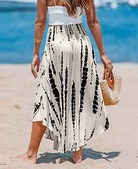Cupshe Women's Wander Free Abstract Maxi Skirt