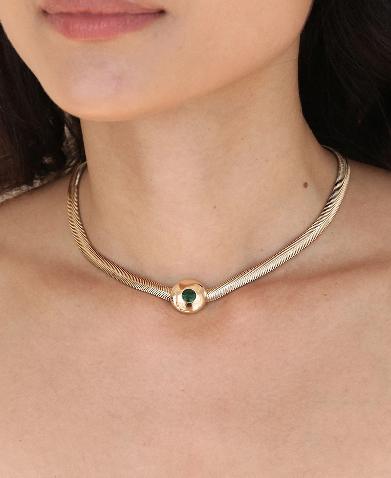 Ettika Emerald City 18K Gold Plate Necklace