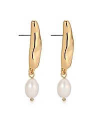 Ettika Liquid Luxe Cultured Pearl Earrings