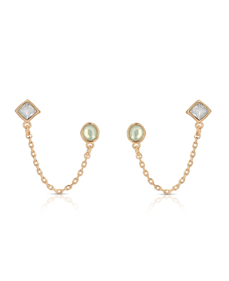 Ettika Double Piercing Tidal Earrings