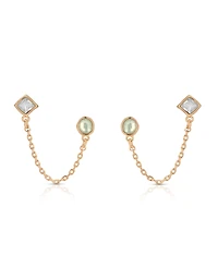 Ettika Double Piercing Tidal Earrings