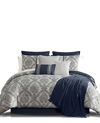 Hallmart Collectibles Teisha Damask 14-Pc. Comforter Set, King
