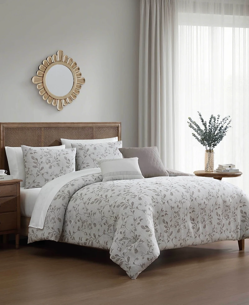 Hallmart Collectibles Lisandra Botanical 9-Pc. Comforter Set, Queen