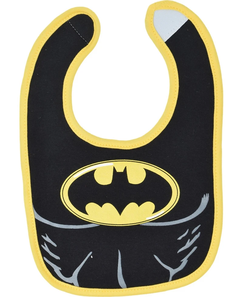 Justice League Batman Superman The Flash Baby 6 Pack Bibs Newborn