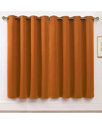 Kate Aurora Set of 2 Thermal Room Darkening Grommet Top Curtains For Small Windows