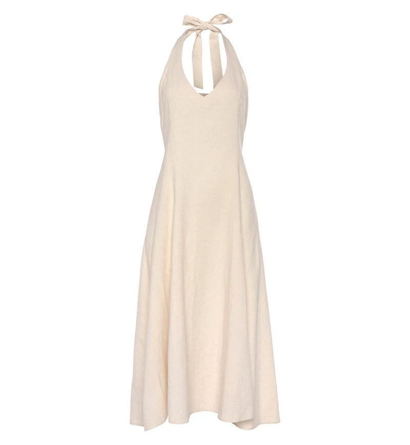 Lascana Women's Flowy Halter Neck Dress
