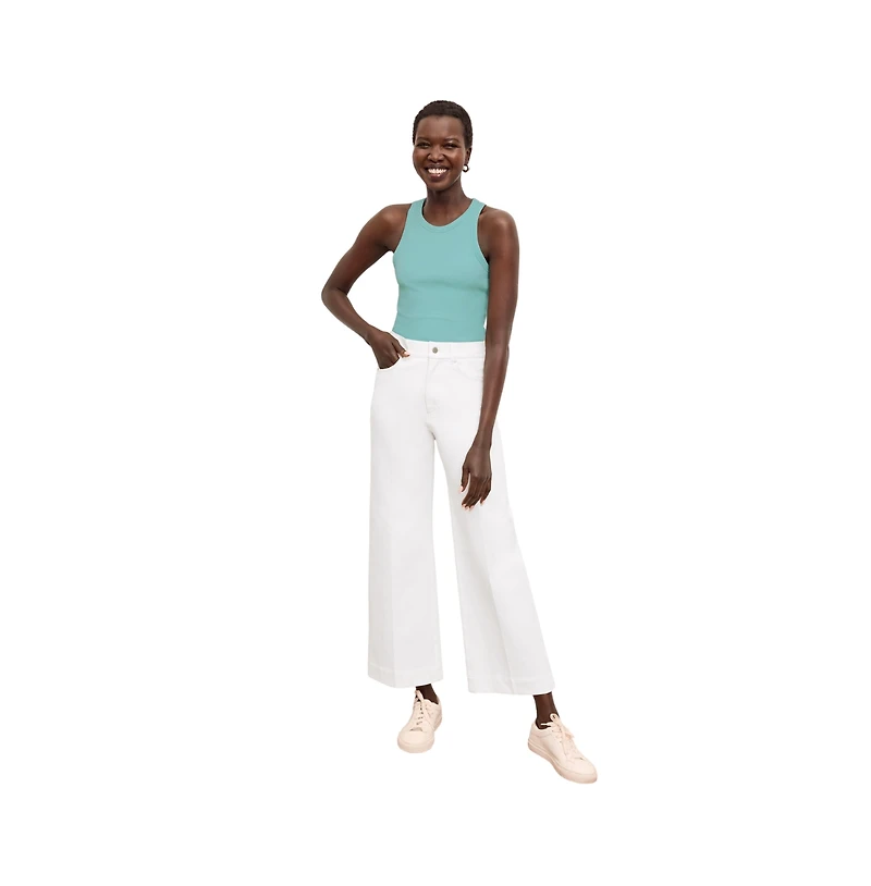 M.m.LaFleur Women's Aubry Layering Tank - Organic Ribbed Pima Cotton