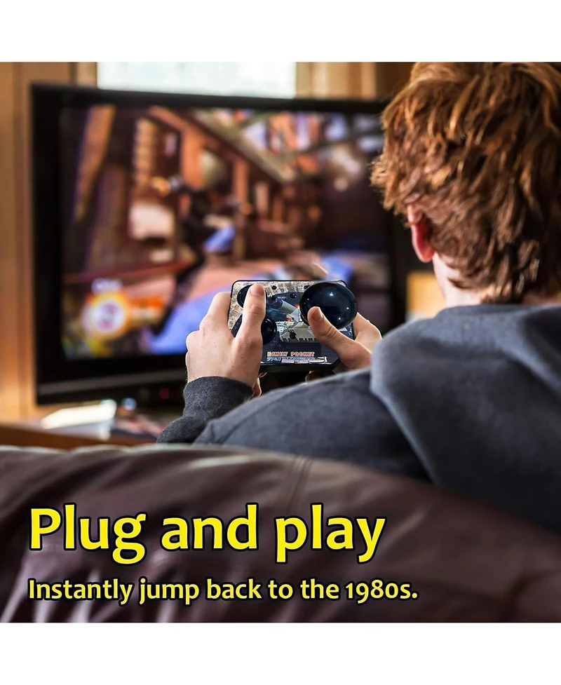 Nbcp Mini Handheld Retro Game Console: 20+ Pre-installed Classic Games, Hd 1080P, Wireless Joysticks