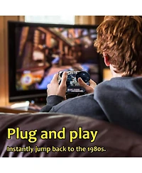 Nbcp Mini Handheld Retro Game Console: 20+ Pre-installed Classic Games, Hd 1080P, Wireless Joysticks