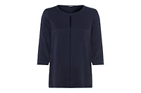 Olsen Women's Sateen Effect Solid Top