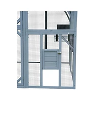 Streamdale Furniture Outdoor Cat House & Enclosure - Large Playpen with Waterproof Cover