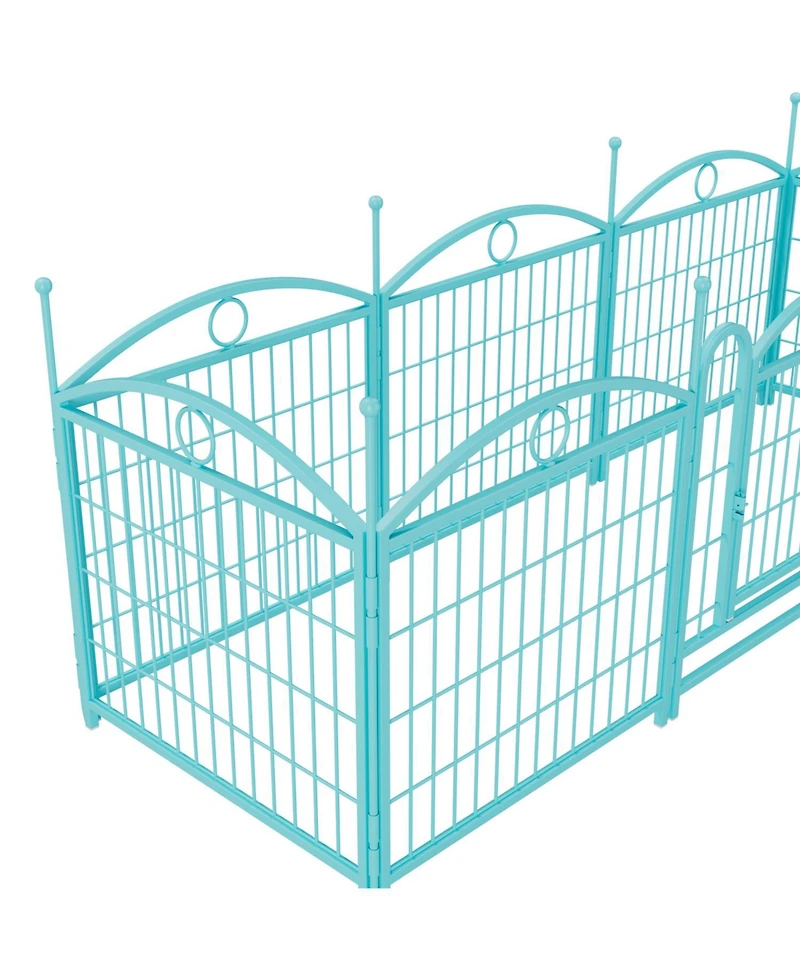 Streamdale Furniture Dog Playpen 24" 8 Panel Metal Pet Fence