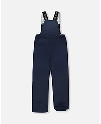 Deux par Girl Two-Piece Discover Snowsuit with Printed Jacket Navy Blue - Toddler|Child