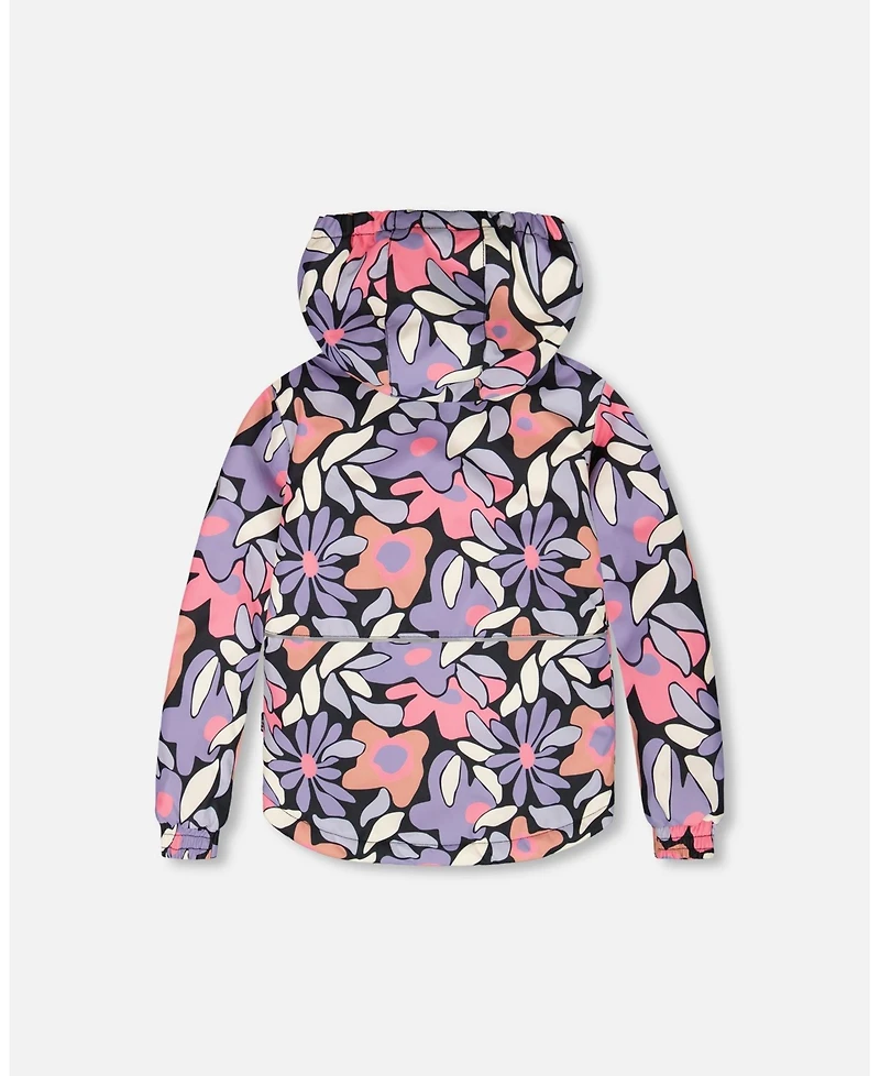 Deux par Girl Two-Piece Chill Outerwear Set with Light Insulation Purple Gray - Child