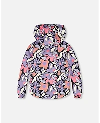 Deux par Girl Two-Piece Chill Outerwear Set with Light Insulation Purple Gray - Child
