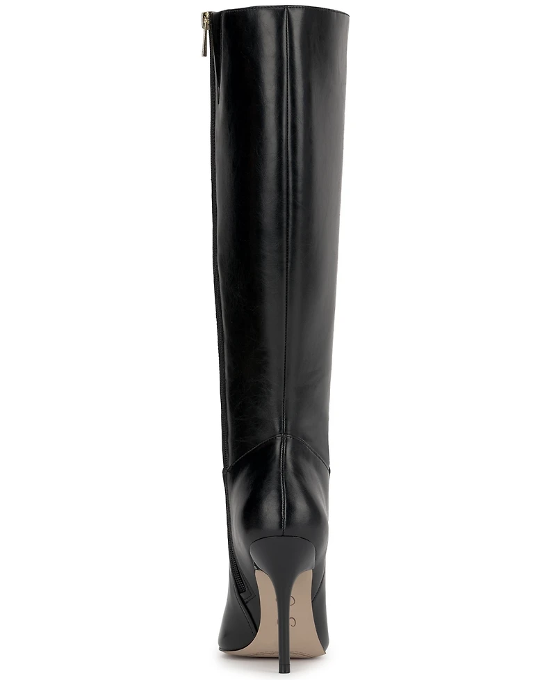 Jessica Simpson Women's Lovienn Stiletto Knee-High Wide-Calf Dress Boots