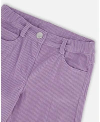 Deux par Girl Wide Leg Corduroy Pants Lavender - Toddler|Child