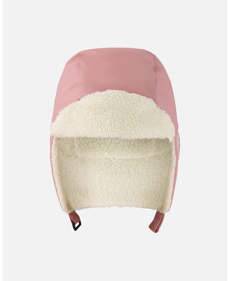 Deux par Baby Girls Lined Chapka Dusty Pink - Baby|Toddler