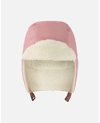 Deux par Baby Girls Lined Chapka Dusty Pink - Baby|Toddler
