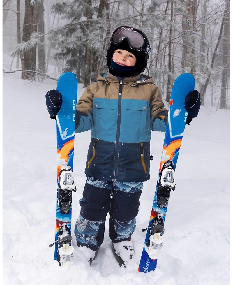 Deux par Boy Two-Piece Teknik Snowsuit Blue Mountains - Toddler|Child