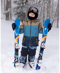 Deux par Boy Two-Piece Teknik Snowsuit Blue Mountains - Toddler|Child