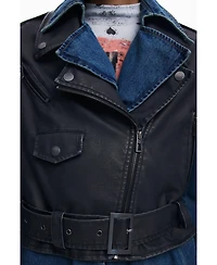 Desigual Women's Detachable denim trench coat