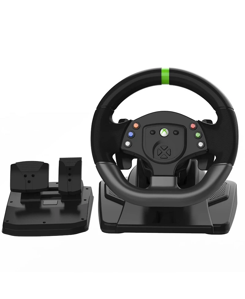 Nbcp 180°Usb Racing Steering Wheel with Pedals & Paddle Shifters – Plug-and-Play for Xbox 360, PS3, Pc, Switch & Android