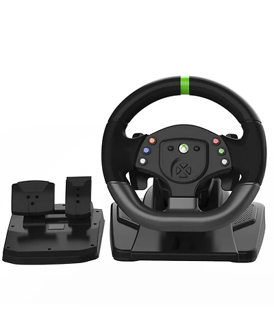 Nbcp 180°Usb Racing Steering Wheel with Pedals & Paddle Shifters – Plug-and-Play for Xbox 360, PS3, Pc, Switch & Android