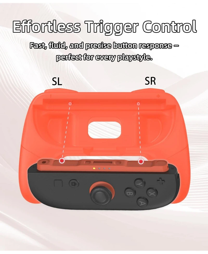 Nbcp Grip Handles for Nintendo Switch 2-Pack, Anti-Slip, Wear-Resistant Comfort Grips for Joy-Con Controllers