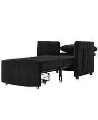 Streamdale Furniture Convertible Sleeper Sofa Bed with Adjustable Backrest