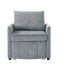 Streamdale Furniture Convertible Sleeper Sofa Bed with Adjustable Backrest