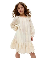 Raffya Kids Olivia Button Down Embroidered Dress