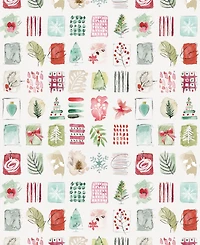Punch Studio Winter Watercolor Holiday Gift Wrap, 30" x 120"