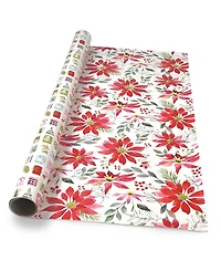 Punch Studio Winter Watercolor Holiday Gift Wrap, 30" x 120"