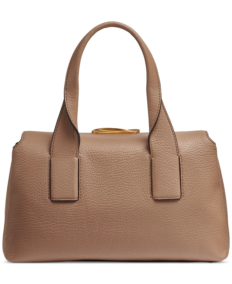 Donna Karan New York Amagansett Soft-Rolled Leather Satchel with Sculpted Magnet Closure