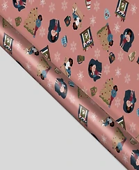 Black Paper Party Holly Me Time Gift Wrap